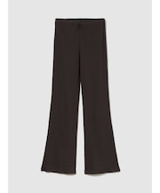 モダン ワイドリブ フレアパンツ