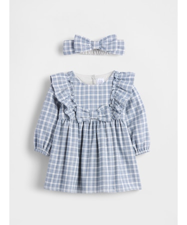 フランネル リボン ワンピース コーデセット (ベビー)
