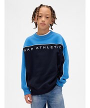 ヴィンテージソフト カラーブロック GAPロゴ スウェットシャツ (キッズ)