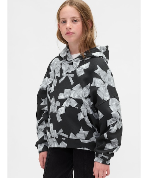 オーバーサイズ リボン パーカー (キッズ)