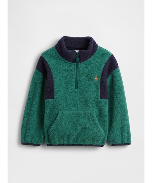 あったか 1/4ジップアップ プルオーバー (幼児・ベビー)