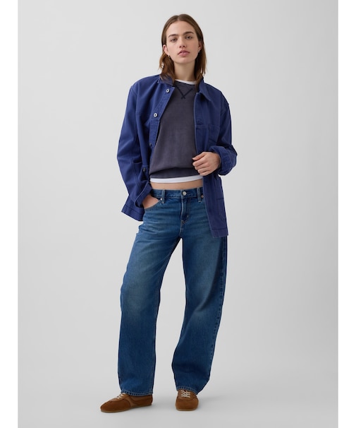 ローライズ バレルデニム