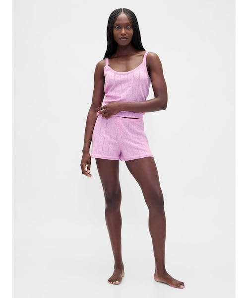 ピンクヨッシー様90年代バブリースーツEAUSOUAGE(14) ライトウェイト CashSoft カシミヤタッチ ポインテール ハートパジャマ