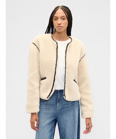 リラックスフィット ボアジャケット