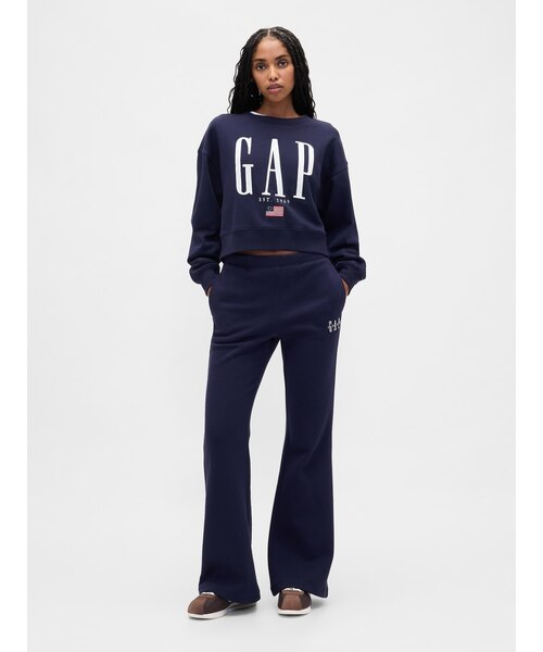 ヴィンテージソフト GAPロゴ フレア スウェットパンツ｜ギャップの通販