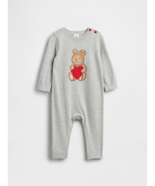 ブラナンベア ハート ニットカバーオール (ベビー)