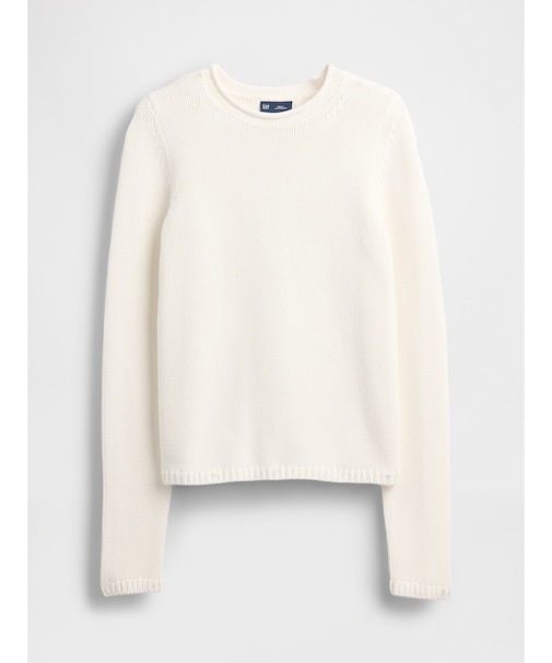 コットン100% ロールネックセーター