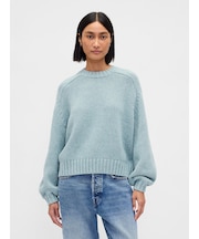 コットンブレンド リラックスフィット クルーネックセーター