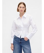 オーガニックコットン ポプリン フィットシャツ