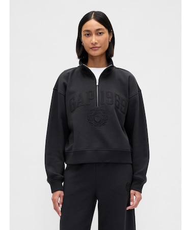 ヴィンテージソフト Gap1969ロゴ ハーフジップ プルオーバー