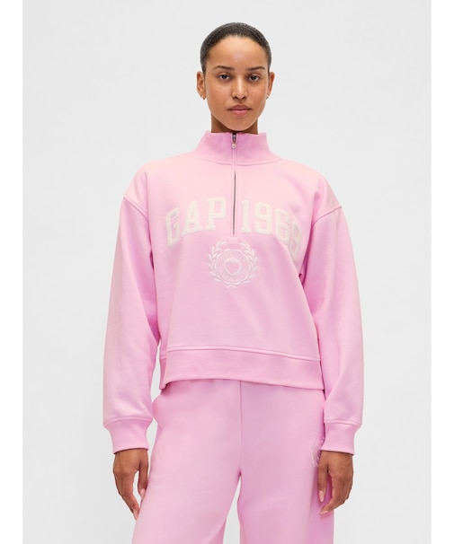 ヴィンテージソフト Gap1969ロゴ ハーフジップ プルオーバー