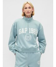 ヴィンテージソフト Gap1969ロゴ ハーフジップ プルオーバー