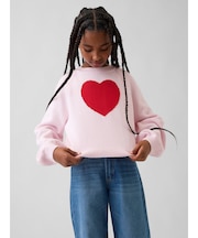 リラックスフィット グラフィック クルーネックセーター (キッズ)