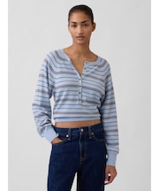 CashSoft カシミヤタッチ ヘンリーネックセーター