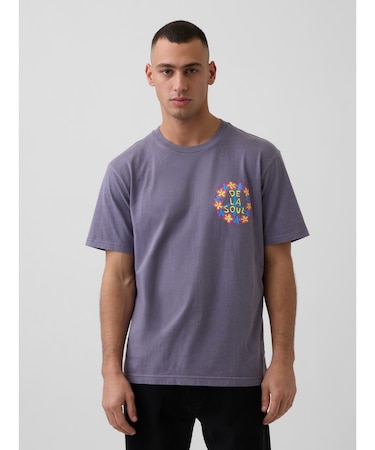 ◆デ・ラ・ソウル リラックスフィット グラフィックTシャツ