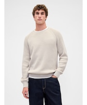 クラシック ラグラン クルーネックセーター