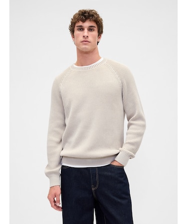 クラシック ラグラン クルーネックセーター