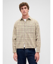 サンウォッシュ ツイル ストレートヘム シャツ