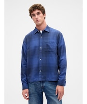 リラックスフィット フランネルシャツ