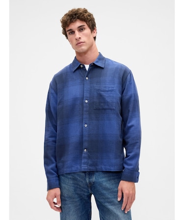 リラックスフィット フランネルシャツ