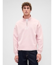 ヴィンテージソフト オーバーサイズ GAPロゴ 1/4ジップアッププルオーバー