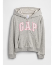 リラックスフィット GAPロゴ ジップアップパーカー (キッズ)