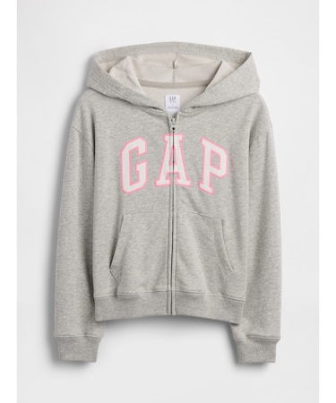 リラックスフィット GAPロゴ ジップアップパーカー (キッズ)