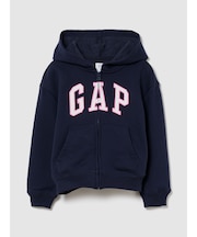 リラックスフィット GAPロゴ ジップアップパーカー (キッズ)
