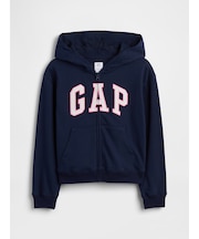 リラックスフィット GAPロゴ ジップアップパーカー (キッズ)