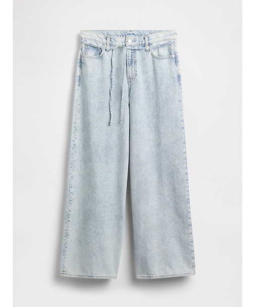 ミッドライズ ウルトラソフト バギー 細ベルトデニム