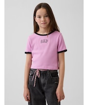 GAPロゴ リブ リンガーTシャツ (キッズ)