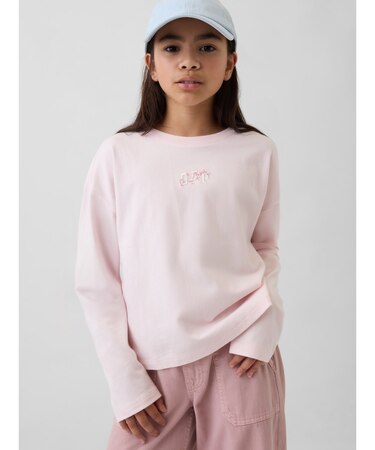 オーバーサイズ SAKURA GAPロゴTシャツ (キッズ)