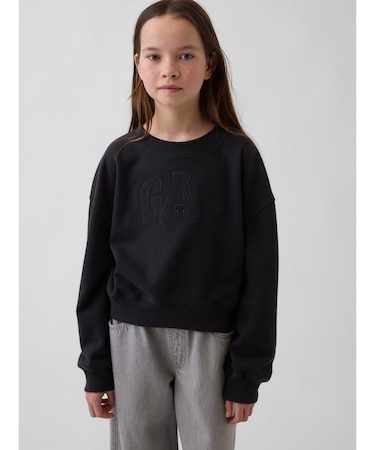 ヴィンテージソフト フレンチテリー クロップド GAPロゴ スウェットシャツ (キッズ)