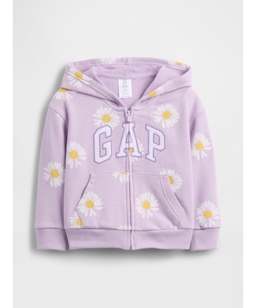 babyGap リラックスフィット GAPロゴ フレンチテリー ジップアップパーカー