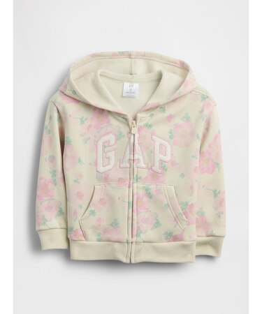 babyGap リラックスフィット GAPロゴ フレンチテリー ジップアップパーカー