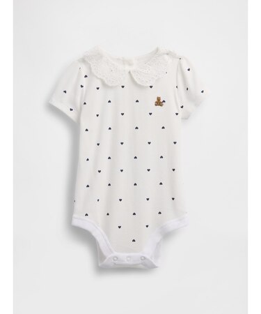 プリント ブラナンベア ピーターパン襟ボディスーツ (ベビー)