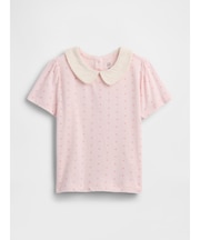 babyGap パフスリーブ 襟付きTシャツ