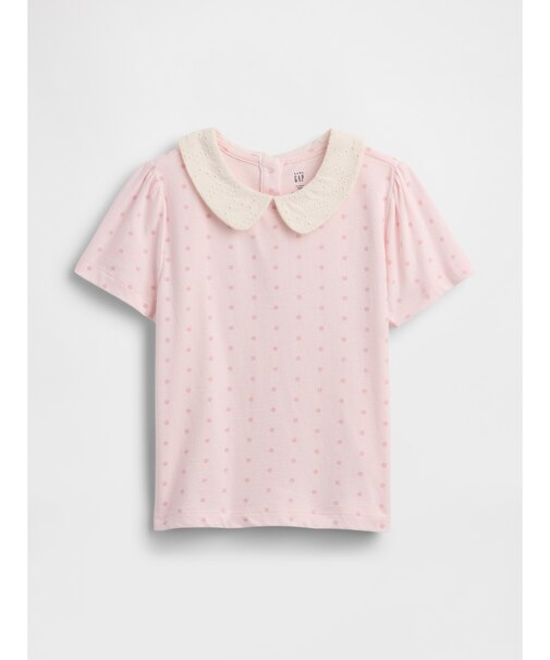 babyGap パフスリーブ 襟付きTシャツ