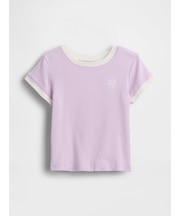 babyGap GAPロゴ リブ リンガーTシャツ