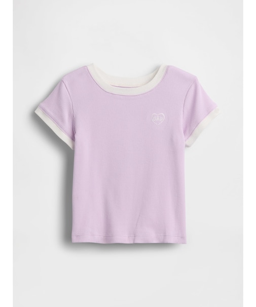 babyGap GAPロゴ リブ リンガーTシャツ