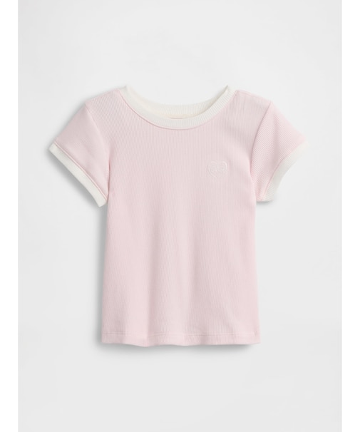babyGap GAPロゴ リブ リンガーTシャツ