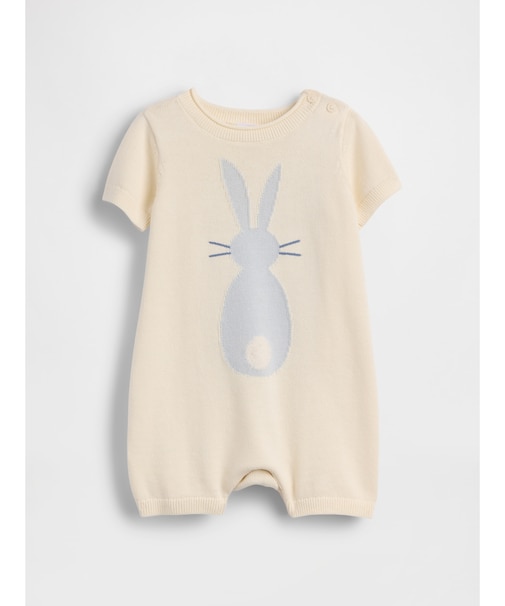 バニー セーター ショートカバーオール (ベビー)