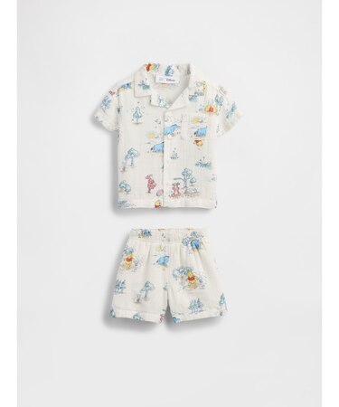 くまのプーさん コットンガーゼ コーデセット (ベビー)