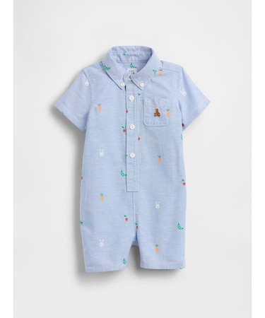 刺しゅう ショートカバーオール (ベビー)