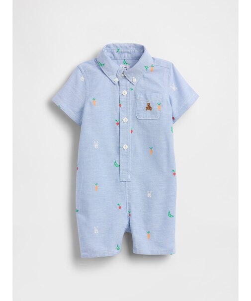 刺しゅう ショートカバーオール (ベビー)