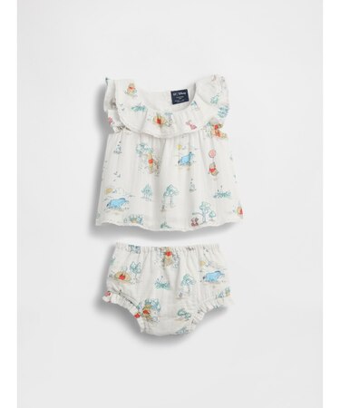 くまのプーさん コットンガーゼ コーデセット (ベビー)