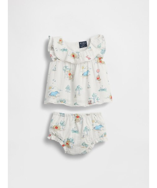 くまのプーさん コットンガーゼ コーデセット (ベビー)