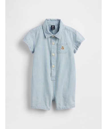 ポケットショートカバーオール (ベビー)