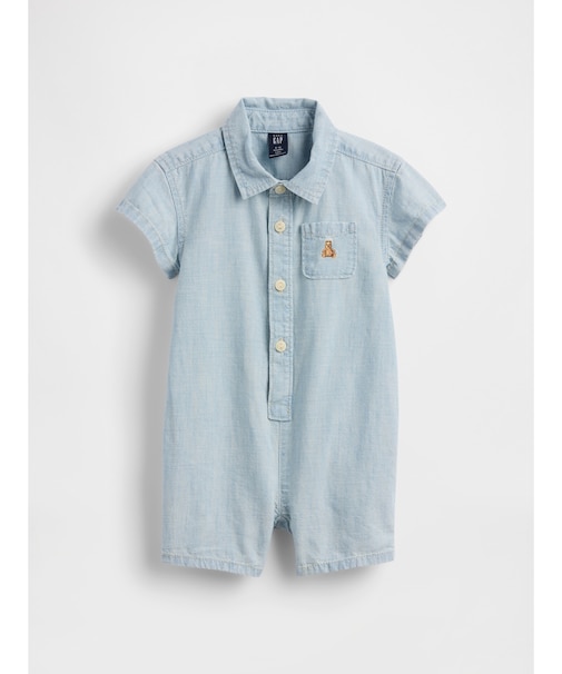 ポケットショートカバーオール (ベビー)