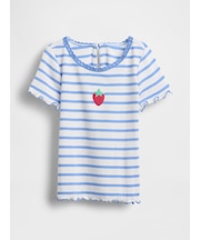 刺しゅう リブTシャツ (幼児・ベビー)